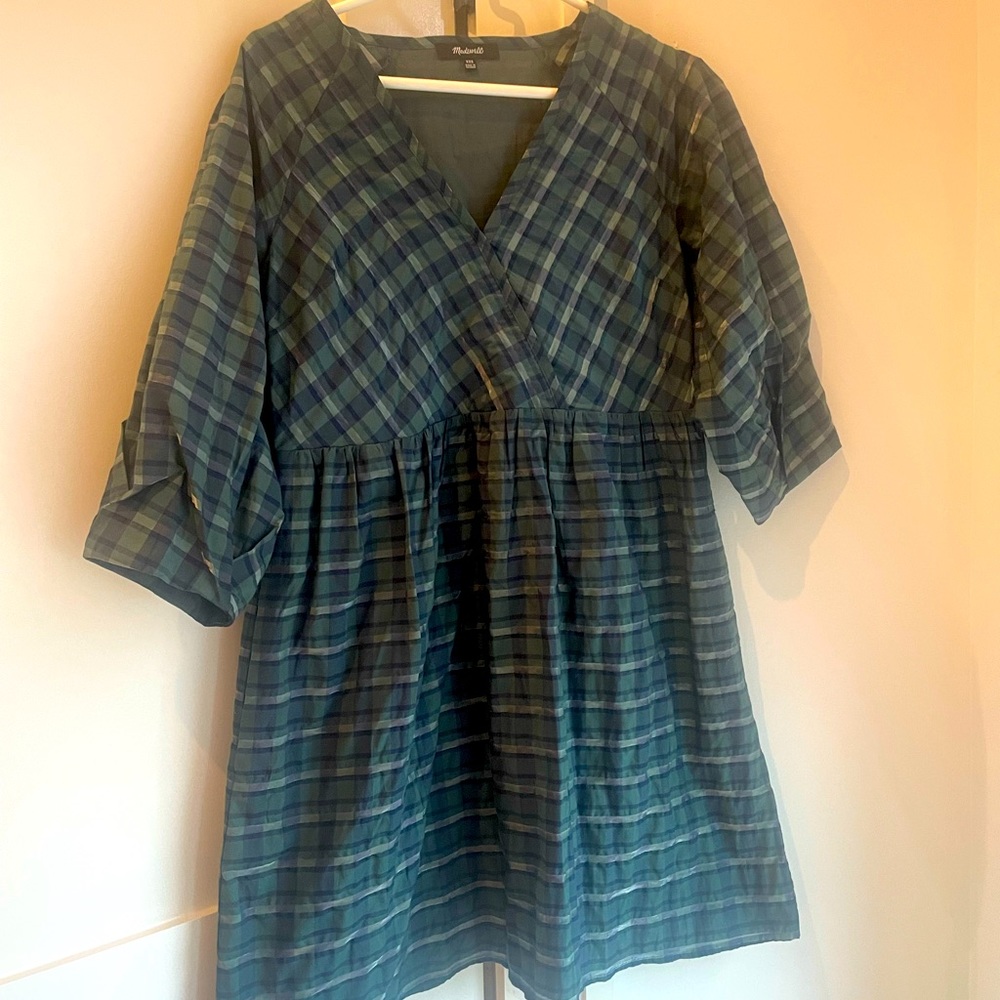 Madewell plaid dress, EUC.